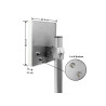 Delock 5G LTE MIMO Antenne 2 x N Buchse 2,7 - 9,0 dBi direktional Wand- und Mastmontage outdoor weiß