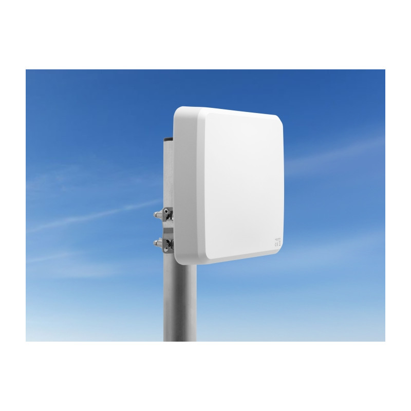 Delock 5G 3300 - 5000 MHz MIMO Antenne 2 x N Buchse 9 dBi direktional Wand- und Mastmontage outdoor weiß