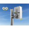Delock 5G 3300 - 5000 MHz MIMO Antenne 2 x N Buchse 9 dBi direktional Wand- und Mastmontage outdoor weiß