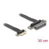 Delock Riser Karte PCI Express 3.0 x1 Stecker zu x4 Slot mit Kabel 30 cm