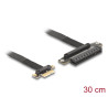 Delock Riser Karte PCI Express 3.0 x1 Stecker zu x8 Slot mit Kabel 30 cm