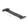 Delock Riser Karte PCI Express 3.0 x4 Stecker zu x8 Slot mit Kabel 30 cm
