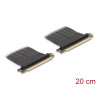 Delock Riser Karte PCI Express 3.0 x16 Stecker zu x16 Stecker mit Kabel 20 cm