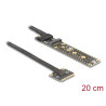 Delock Adapter Mini PCIe Stecker zu M.2 Key M Buchse mit Kabel 20 cm