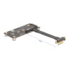 Delock Adapter PCIe 3.0 x1 Stecker 90° gewinkelt zu M.2 Key M Buchse mit Kabel 10 cm