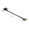 Delock Adapter Mini PCIe Stecker zu PCIe 3.0 x1 Buchse 90° gewinkelt mit Kabel 20 cm