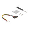 Delock Adapter Mini PCIe Stecker zu PCIe 3.0 x1 Buchse 90° gewinkelt mit Kabel 20 cm