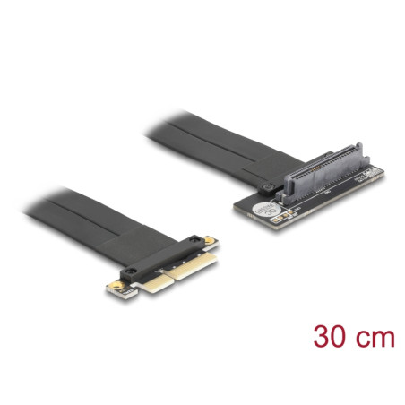 Delock Riser Karte PCI Express 3.0 x4 Stecker zu U.2 SFF-8639 SSD Slot 90° gewinkelt mit Kabel 30 cm