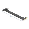 Delock Riser Karte PCI Express 3.0 x4 Stecker zu U.2 SFF-8639 SSD Slot 90° gewinkelt mit Kabel 30 cm