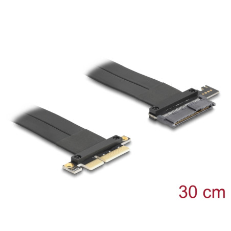 Delock Riser Karte PCI Express 3.0 x4 Stecker zu U.2 SFF-8639 SSD Slot mit Kabel 30 cm