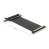 Delock Riser Karte PCI Express 4.0 x16 Stecker zu x16 Slot 90° gewinkelt mit Kabel 30 cm