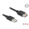 Delock USB 2.0 Verlängerungskabel EASY USB Typ-A Stecker zu EASY USB Typ-A Buchse 0,5 m