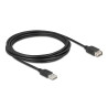 Delock USB 2.0 Verlängerungskabel EASY USB Typ-A Stecker zu EASY USB Typ-A Buchse 3 m