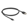 Delock USB 2.0 Kabel EASY USB Typ Micro-B Stecker zu EASY USB Typ-A Buchse 1 m