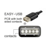 Delock USB 2.0 Kabel EASY USB Typ Micro-B Stecker zu EASY USB Typ-A Buchse 1 m