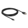 Delock USB 2.0 Kabel EASY USB Typ Micro-B Stecker zu EASY USB Typ-A Buchse 3 m