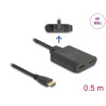 Delock HDMI Switch 2 x HDMI in zu 1 x HDMI out 8K 60 Hz mit integriertem Kabel 50 cm