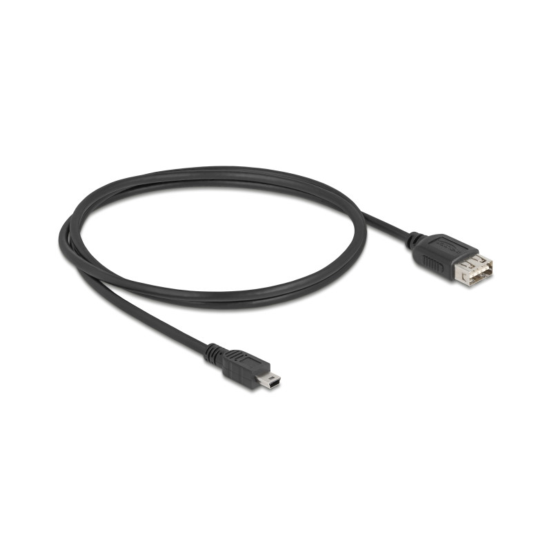 Delock USB 2.0 Kabel USB Typ Mini-B Stecker zu EASY USB Typ-A Buchse 1 m