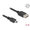 Delock USB 2.0 Kabel USB Typ Mini-B Stecker zu EASY USB Typ-A Buchse 3 m