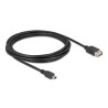 Delock USB 2.0 Kabel USB Typ Mini-B Stecker zu EASY USB Typ-A Buchse 3 m