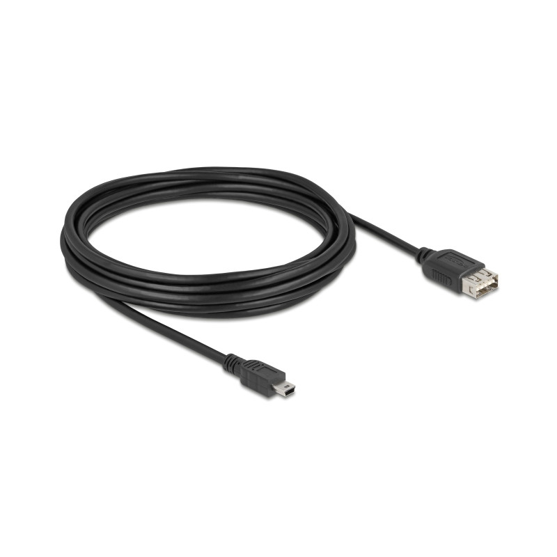 Delock USB 2.0 Kabel USB Typ Mini-B Stecker zu EASY USB Typ-A Buchse 5 m