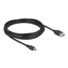 Delock USB 2.0 Kabel USB Typ Mini-B Stecker zu EASY USB Typ-A Buchse 5 m