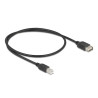 Delock USB 2.0 Kabel USB Typ-B Stecker zu EASY USB Typ-A Buchse 0,5 m