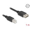 Delock USB 2.0 Kabel USB Typ-B Stecker zu EASY USB Typ-A Buchse 1 m