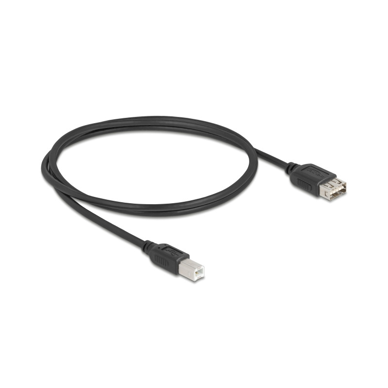 Delock USB 2.0 Kabel USB Typ-B Stecker zu EASY USB Typ-A Buchse 1 m