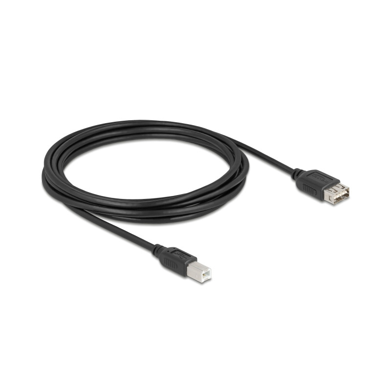 Delock USB 2.0 Kabel USB Typ-B Stecker zu EASY USB Typ-A Buchse 3 m