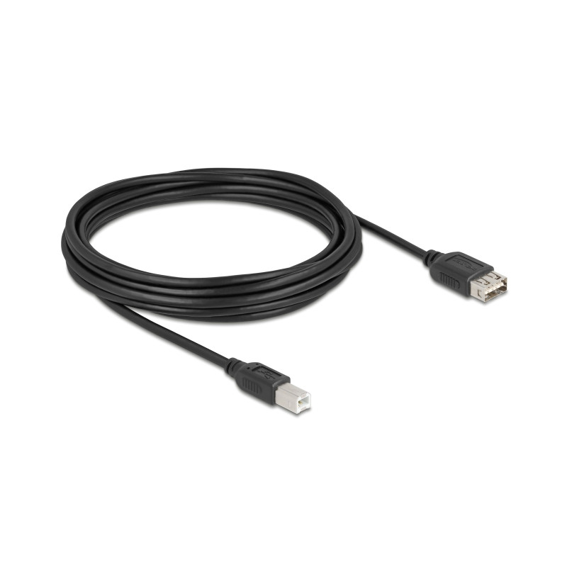 Delock USB 2.0 Kabel USB Typ-B Stecker zu EASY USB Typ-A Buchse 5 m