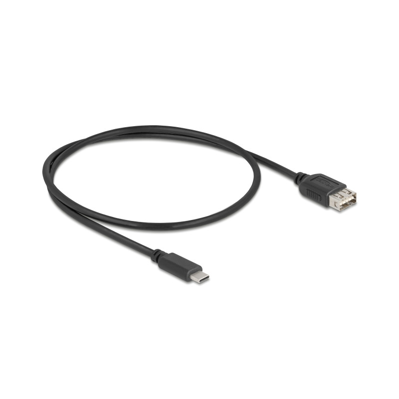 Delock USB 2.0 Kabel USB Type-C™ Stecker zu EASY USB Typ-A Buchse 0,5 m
