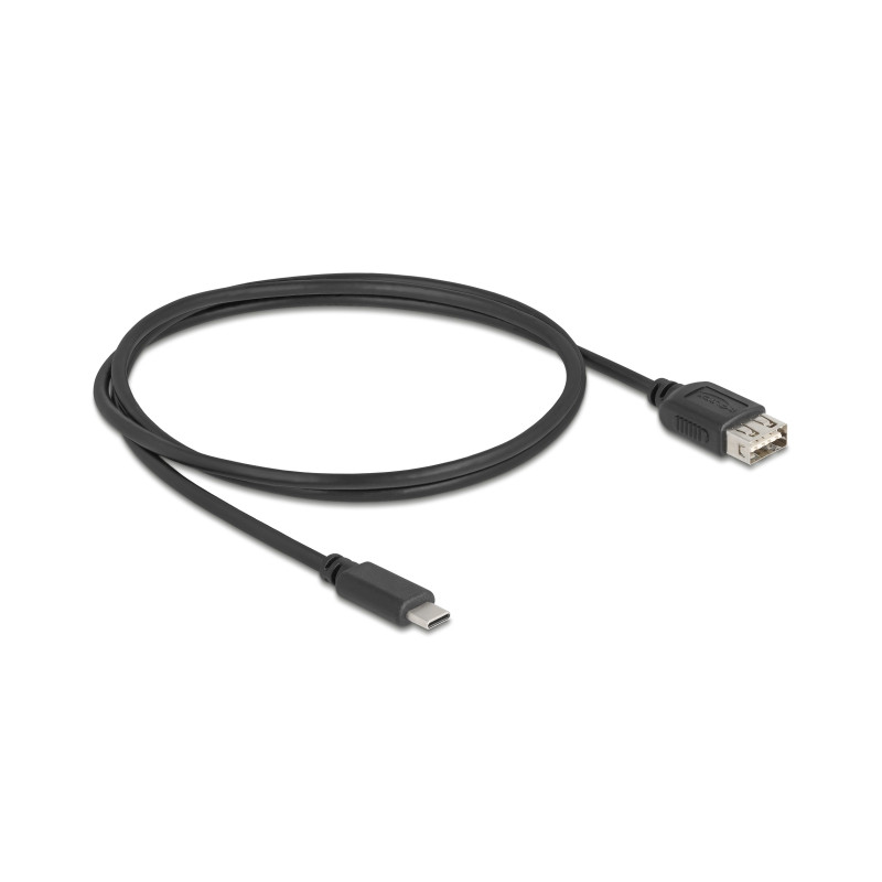 Delock USB 2.0 Kabel USB Type-C™ Stecker zu EASY USB Typ-A Buchse 1 m