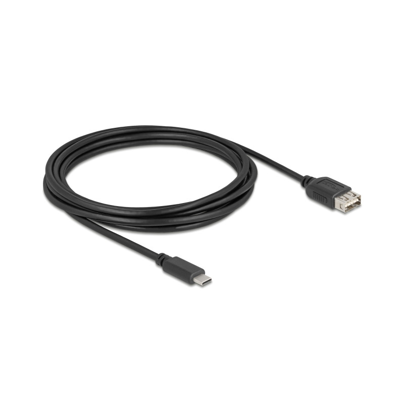 Delock USB 2.0 Kabel USB Type-C™ Stecker zu EASY USB Typ-A Buchse 3 m