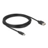Delock USB 2.0 Kabel USB Type-C™ Stecker zu EASY USB Typ-A Buchse 3 m