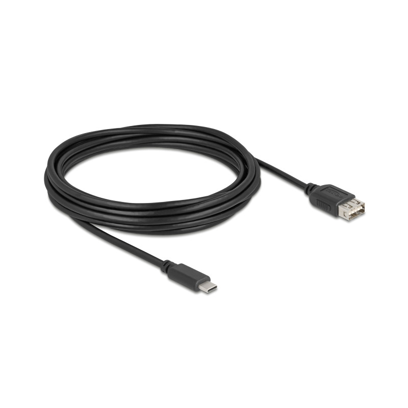 Delock USB 2.0 Kabel USB Type-C™ Stecker zu EASY USB Typ-A Buchse 5 m
