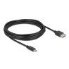 Delock USB 2.0 Kabel USB Type-C™ Stecker zu EASY USB Typ-A Buchse 5 m