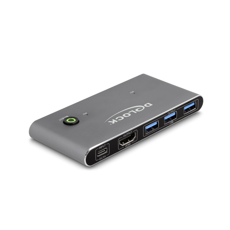 Delock HDMI KVM Switch 8K 60 Hz mit USB 5 Gbps