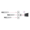 Delock HDMI Switch 3 x HDMI in zu 1 x HDMI out 8K 60 Hz mit integriertem Kabel 60 cm
