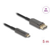 Delock Aktives Optisches Kabel USB Type-C™ zu DisplayPort 8K 60 Hz 40 Gbps 5 m
