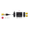 Delock HDMI Splitter 1 x HDMI in zu 2 x HDMI out 4K 60 Hz mit Downscaler