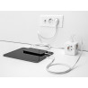 Delock Steckdosenwürfel mit Verlängerungskabel 3-fach mit Kindersicherung und USB PD 3.0 Ladegerät 20 W, 1,5 m Kabel, weiß