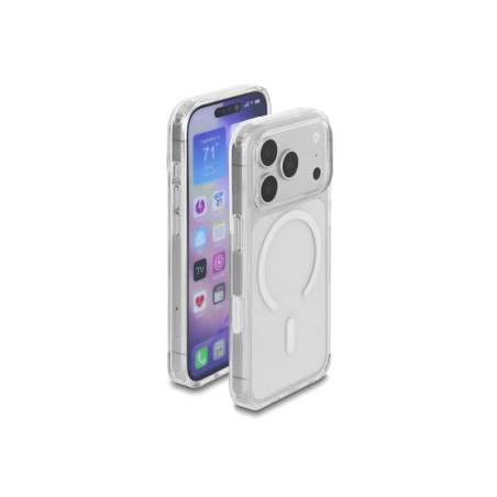 Delock Schutzhülle für iPhone 17 Pro kompatibel mit MagSafe transparent-weiß