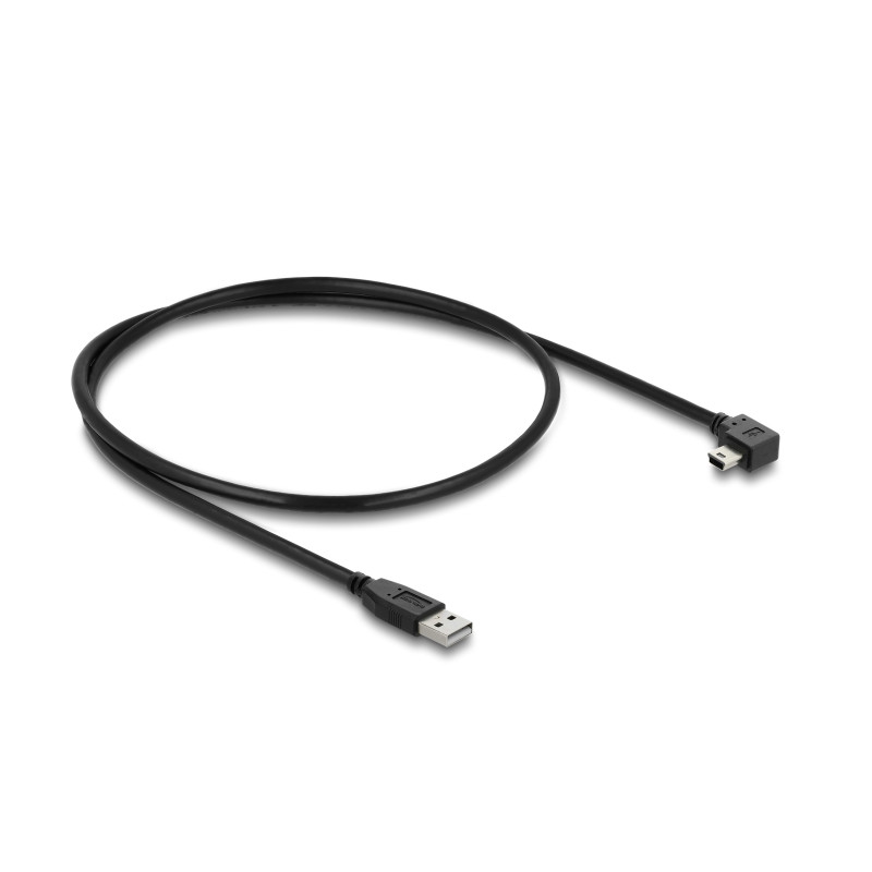 Delock USB 2.0 Kabel Typ-A Stecker zu Typ Mini-B Stecker rechts gewinkelt 0,5 m