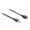 Delock USB Stromversorgungskabel Typ-A Stecker zu Buchse mit Schalter 0,5 m
