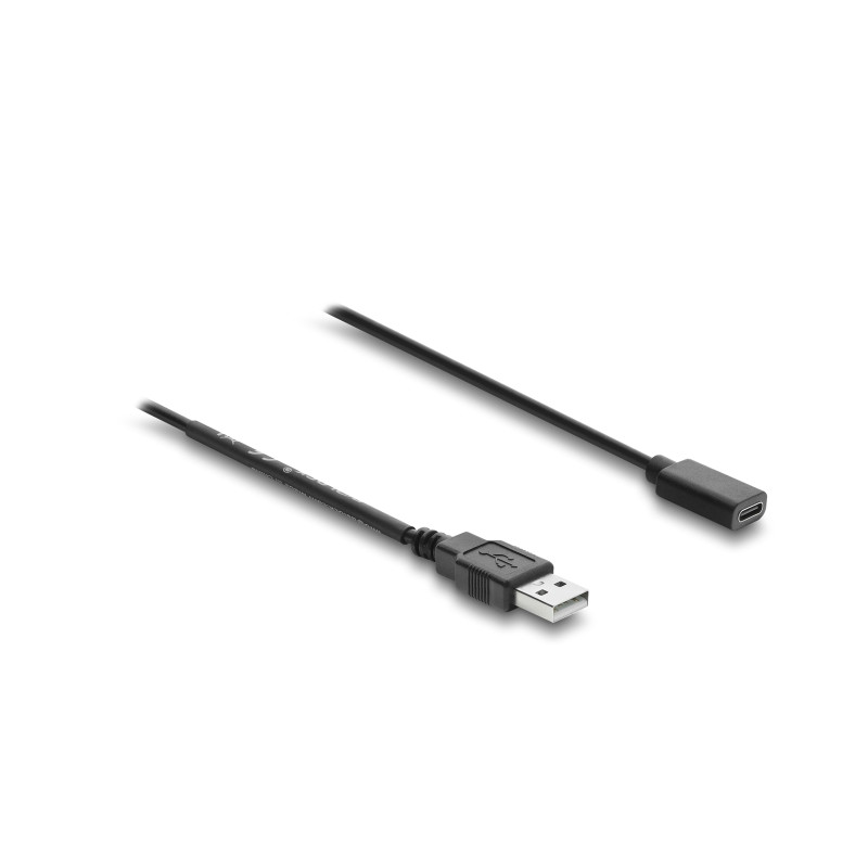 Delock USB Stromversorgungskabel Typ-A Stecker zu USB Type-C™ Buchse mit Schalter 0,5 m