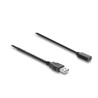 Delock USB Stromversorgungskabel Typ-A Stecker zu USB Type-C™ Buchse mit Schalter 0,5 m