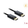 Delock Koaxiales DisplayPort Kabel 16K 60 Hz 80 Gbps mit Geflechtmantel 1 m