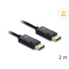 Delock Koaxiales DisplayPort Kabel 16K 60 Hz 80 Gbps mit Geflechtmantel 2 m
