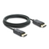 Delock Koaxiales DisplayPort Kabel 8K 60 Hz mit Geflechtmantel 2 m